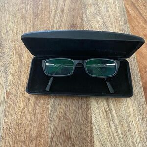 Calvin Klein Black Eyeglass Frames and Case